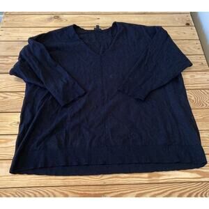 Torrid V Neck Sweater Size 4 Women’s Black Pullover